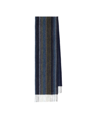 Paul Smith Multi Stripe Lambswool Scarf Blue Livraison rapide