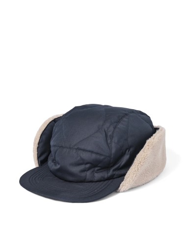 Taion Military Reversible Down Cap Dark Navy / Light Beige en stock