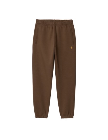 Carhartt WIP Chase Sweat Pant Tamarind / Gold acheter en ligne