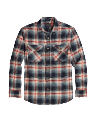 Pendleton Burnside Flannel Shirt Navy / Ivory / Red Plaid pour bénéficier 