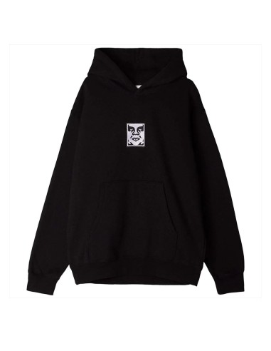 Obey Icon Extra Heavy Hood II Black à prix réduit toute l'année