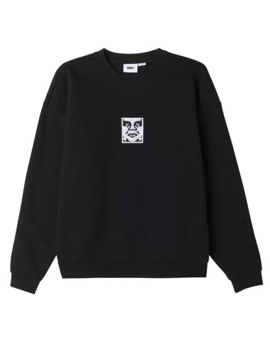 Obey Icon Extra Heavy Crew II Black 2024