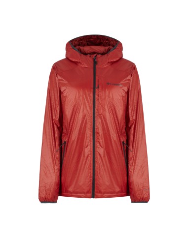 Columbia Arch Rock Double Wall Elite Hooded Insulated Jacket Warp Red le des métaux précieux