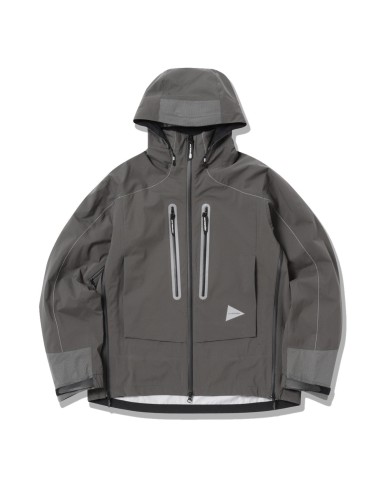 And Wander Pertex Shield Rain Jacket Dark Gray shop