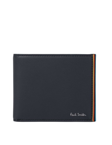 Paul Smith Leather Billfold Wallet Signature Stripe Navy Venez découvrir notre 