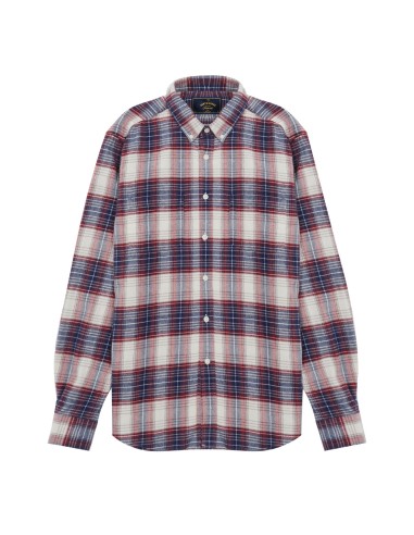 Portuguese Flannel Button Down Liber Shirt Ecru / Blue / Red À commander