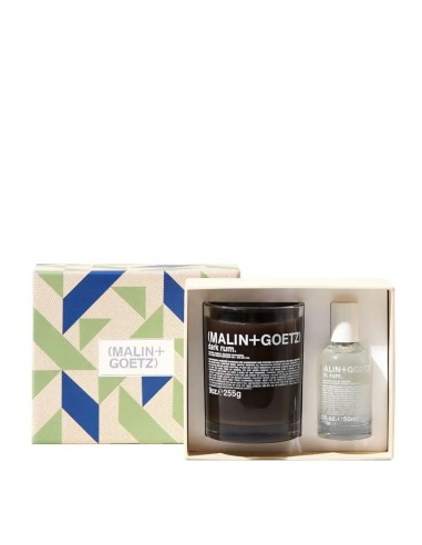 Malin + Goetz  Thats The Spirit Dark Rum Eau De Parfum and Candle Set Comparez et commandez 