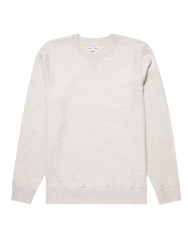 Sunspel Loopback Sweatshirt Archive White Melange Vous souhaitez 