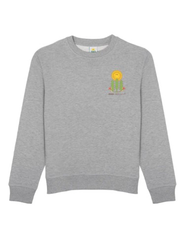 Hikerdelic x Flower Mountain Personal Growth Sweatshirt Grey Marl en linge