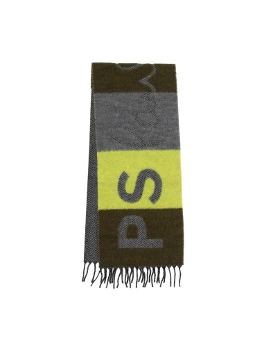 Paul Smith Scarf PS Crux Logo Brown / Yellow / Grey votre