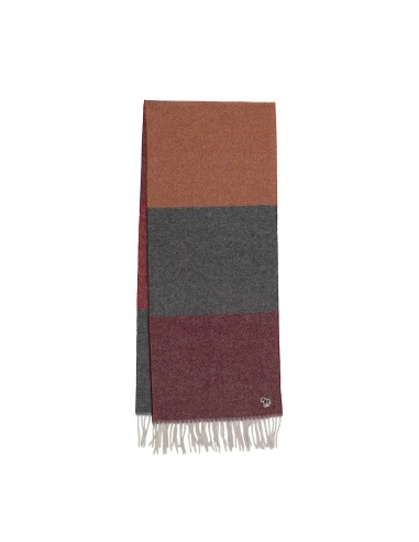 Paul Smith Scarf PS Zebra Black Red / Grey / Orange de votre