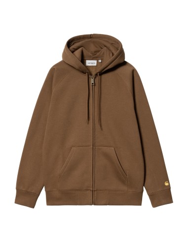 Carhartt WIP Hooded Chase Jacket Tamarind / Gold vous aussi creer 