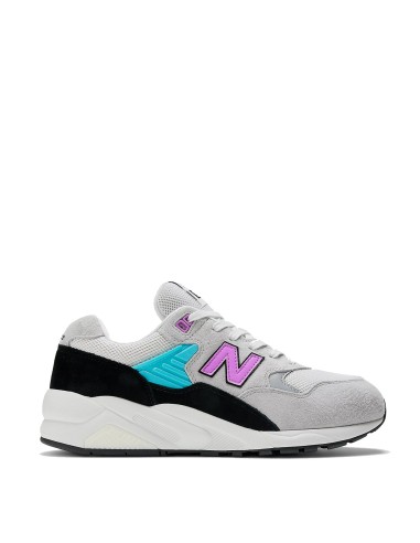 New Balance 580 Trainers Raincloud / White /Cosmic Rose la chaussure