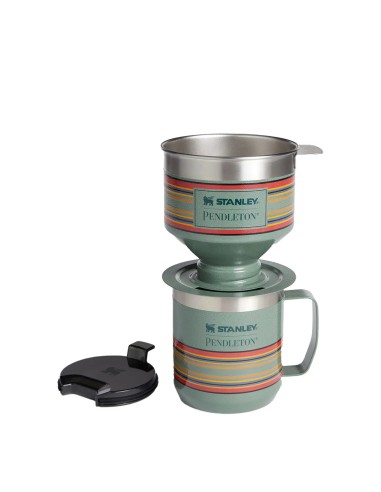 Pendleton Perfect Brew Pour Over Set Hammertone Green les ligaments