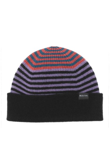 Paul Smith Beanie PS Alfie Stripe Black Toutes les collections ici