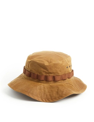 RRL by Ralph Lauren Oilcloth Bucket Hat Brown Faites des économies