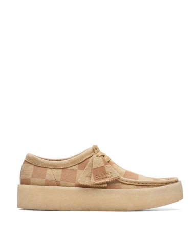 Clarks Originals Wallabee Cup Maple Check Paris Déstockage Promo