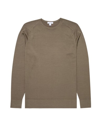 Sunspel Merino Crew Neck Knit Caper ouvre sa boutique