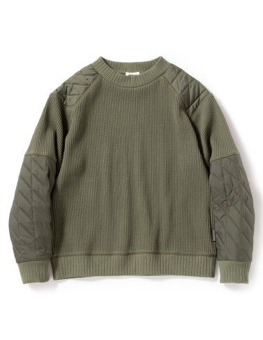 Jackman Waffle Armoured Midneck Olive Green de pas cher