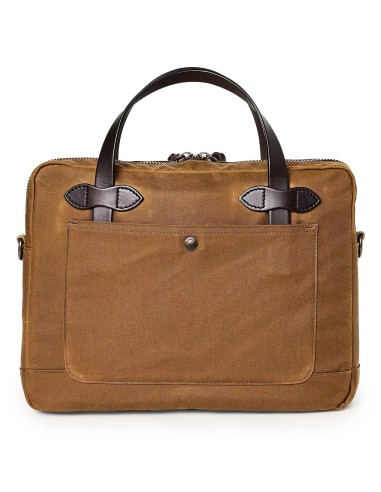 Filson Tin Cloth Compact Briefcase Dark Tan de l' environnement