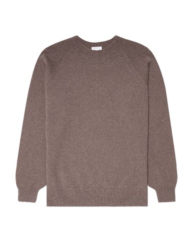 Sunspel Lambswool Crew Neck Knit Cedar ou a consommer sur place