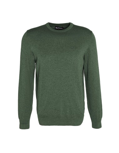 Barbour Pima Cotton Crew Neck Knit Rifle Green vous aussi creer 