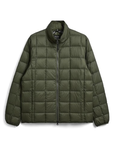 Taion Hi Neck W-Zip Down Jacket D. Olive Les magasins à Paris et en Île-de-France