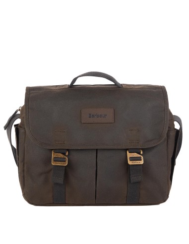 Barbour Essential Wax Satchel Olive prix pour 