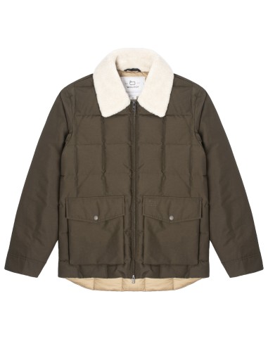 Woolrich Duster Blizzard Jacket Dark Green Par le système avancé 