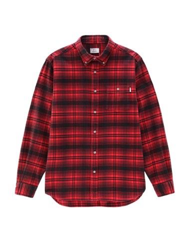 Woolrich Traditional Flannel Shirt Red Hunting de votre