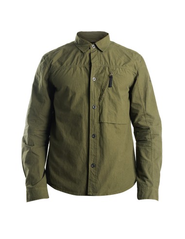 Left Hand Zip Pocket Shirt Olive plus qu'un jeu 