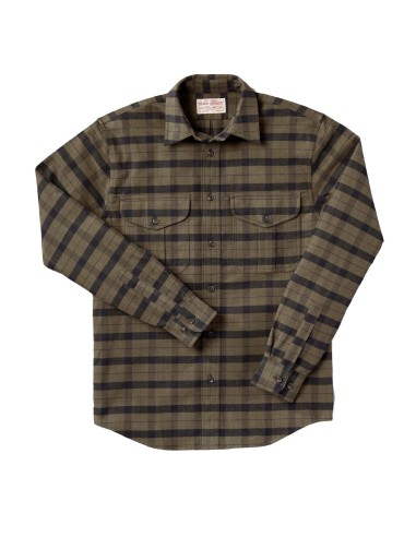 Filson Alaskan Guide Shirt Otter Green / Black de pas cher