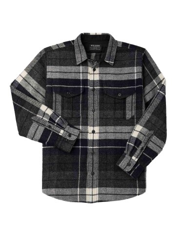 Filson Northwest Wool Shirt Navy Blue Heather Jusqu'à 80% De Réduction