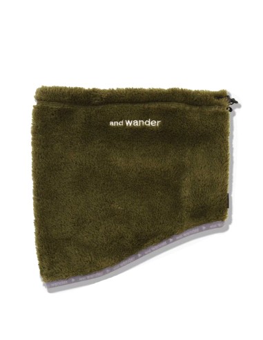 And Wander High Loft Fleece Neck Warmer Khaki le concept de la Pate a emporter 