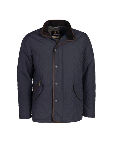 Barbour Waterproof Shoveler Quilt Jacket Navy en ligne