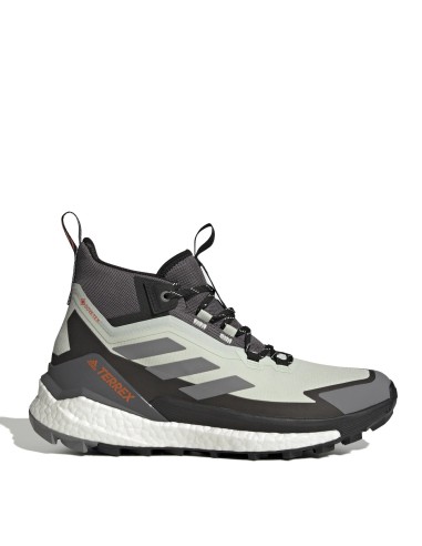 Adidas Terrex Free Hiker 2 Gore-Tex Hiking Shoes Linen Green / Grey Three / Impact Orange soldes